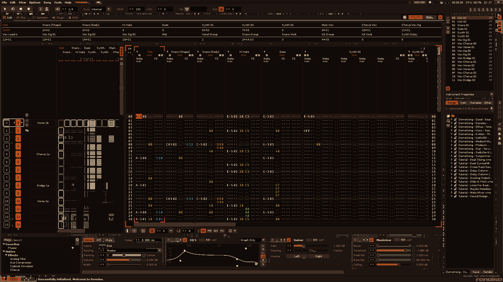 Pattern Editor preview of Cinnabar