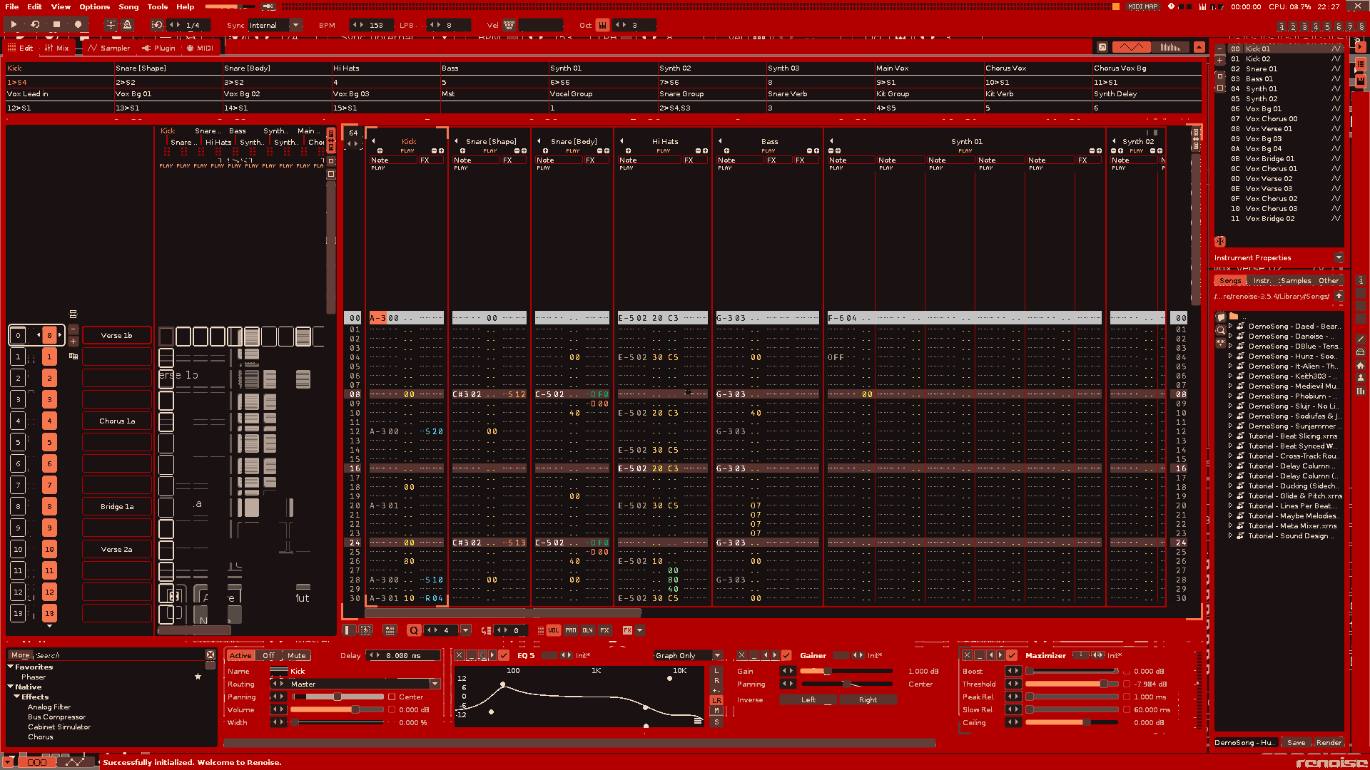 Pattern Editor preview of Diva Red