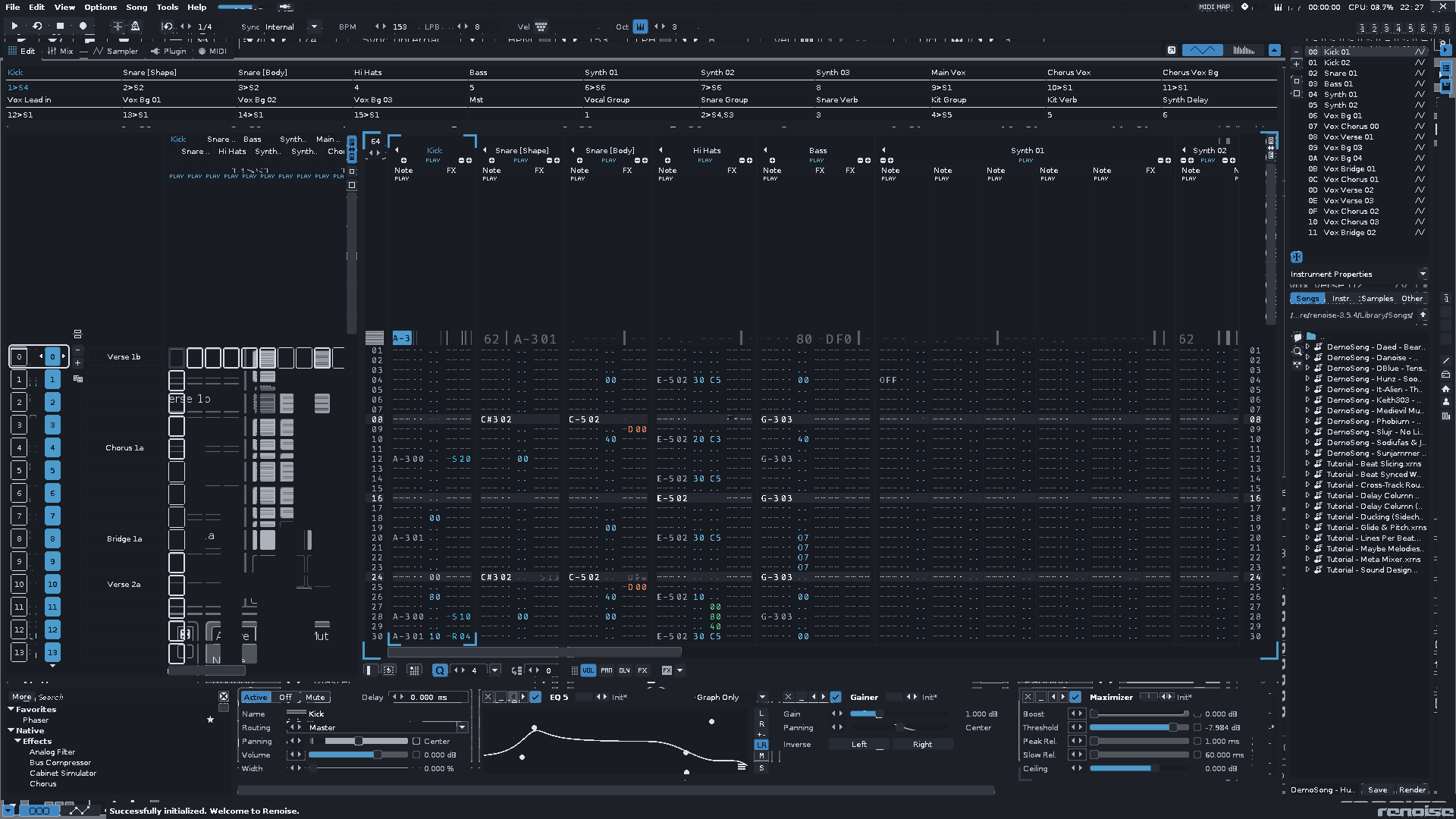 Pattern Editor preview of Nordic Dark Flat