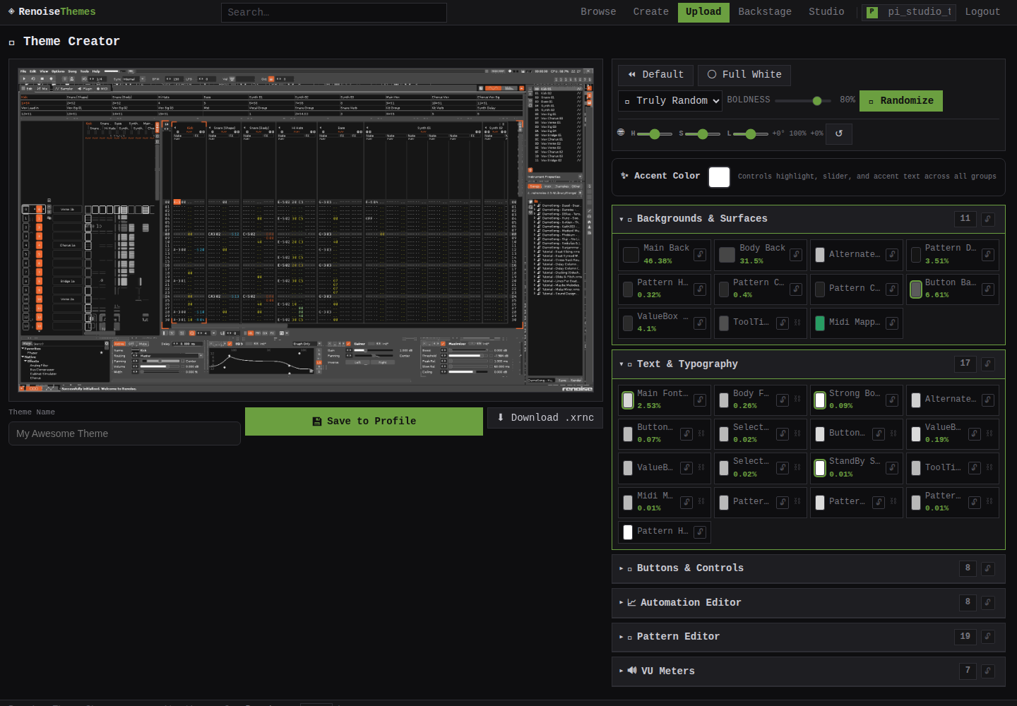 Advanced Theme Creator
